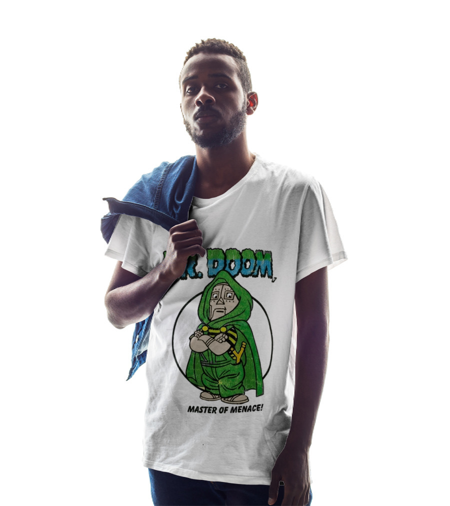 Dr Doom Master Of Menace Green Cloak Comic Style Villain T-Shirt