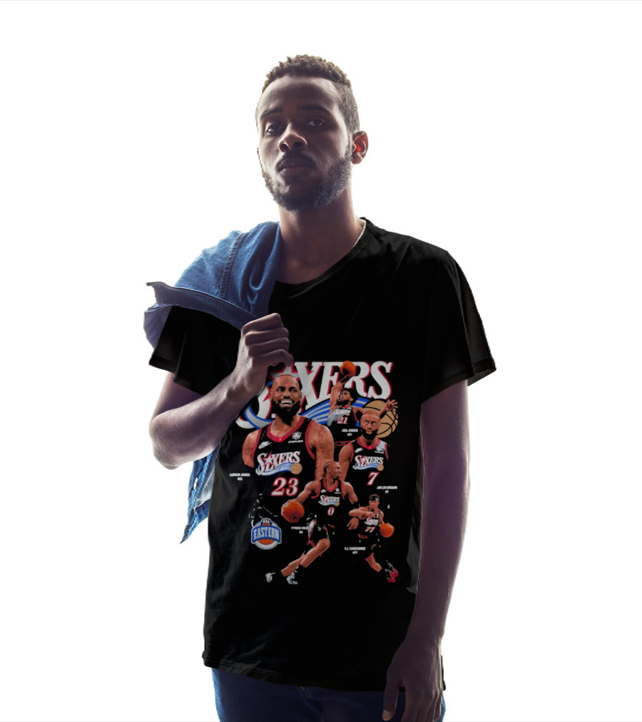 76ers Basketball Lebron James Jaylen Brown Eastern Conference T-Shirt