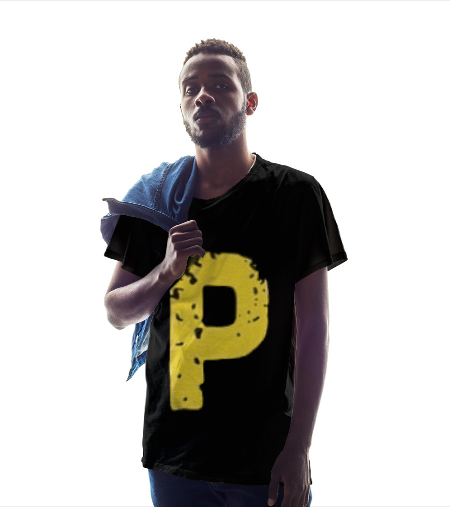 2026 Pirates IUP Night Yellow Pirate Letter P T-Shirt