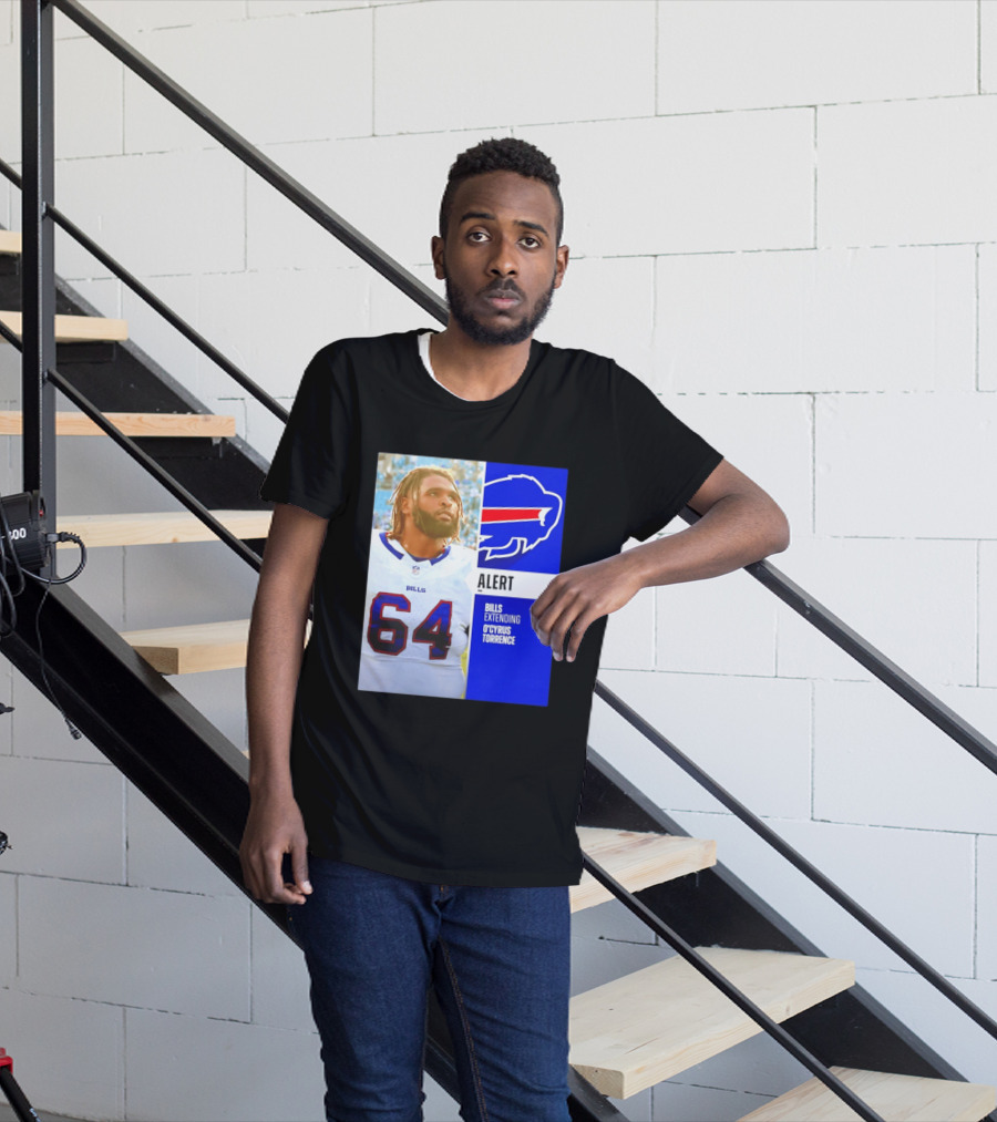 Buffalo Bills Alert Extending O'Cyrus Torrence Number 64 T-Shirt
