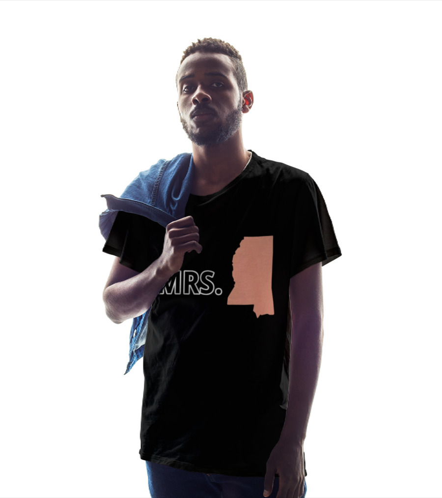 Mrs Mississippi State Map T-Shirt