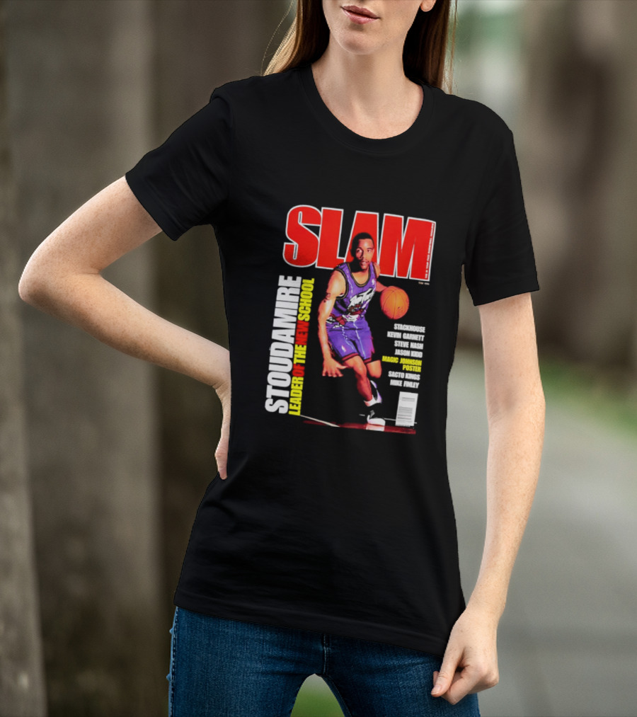 Slam Magazine May 1996 Stoudamire Leader Of The New School Raptors Championship Roster Fan Event T-Shirt