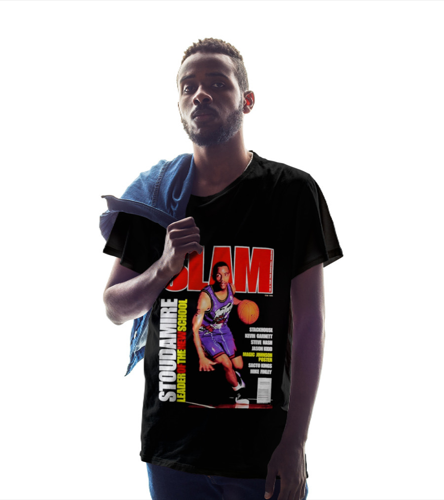 Slam Magazine May 1996 Stoudamire Leader Of The New School Raptors Championship Roster Fan Event T-Shirt