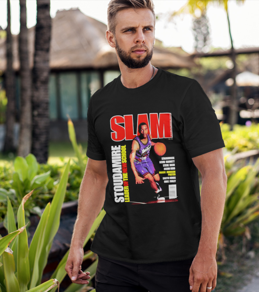 Slam Magazine May 1996 Stoudamire Leader Of The New School Raptors Championship Roster Fan Event T-Shirt