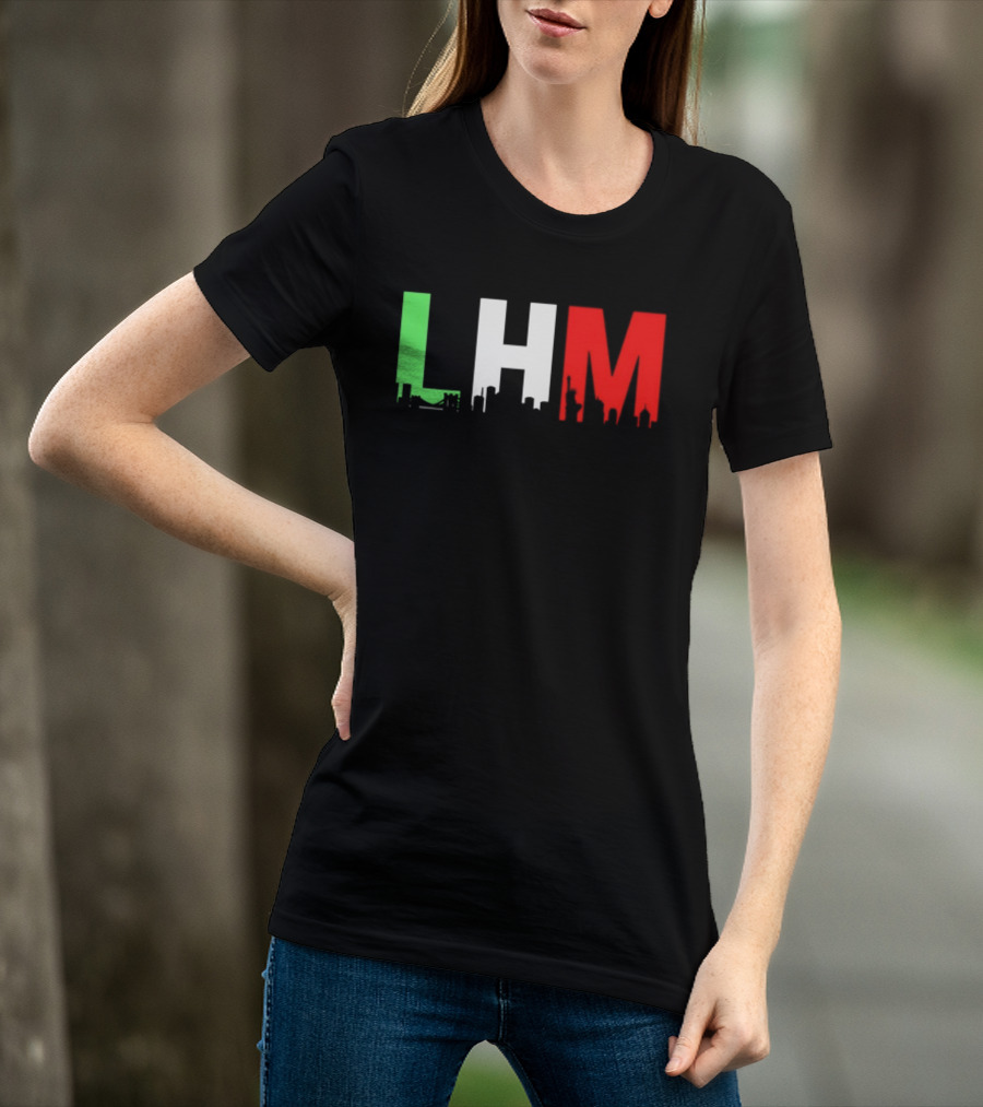 Stream Yvng Mobster LHM NYC Skyline Green White Red Drip Letters T-Shirt