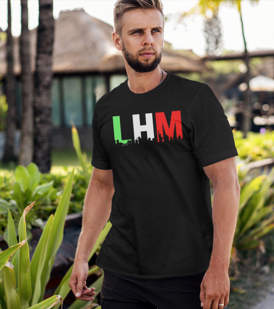Stream Yvng Mobster LHM NYC Skyline Green White Red Drip Letters T-Shirt