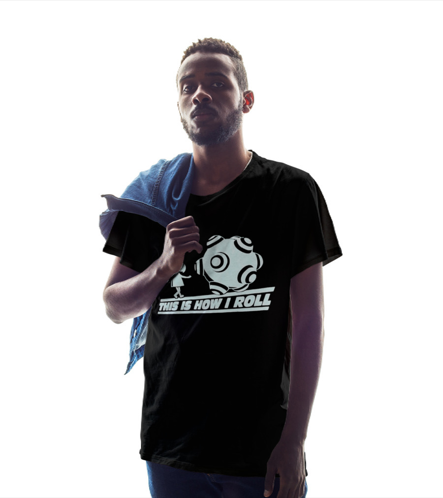 This Is How I Roll Katamari Damacy Character Pushing Ball T-Shirt