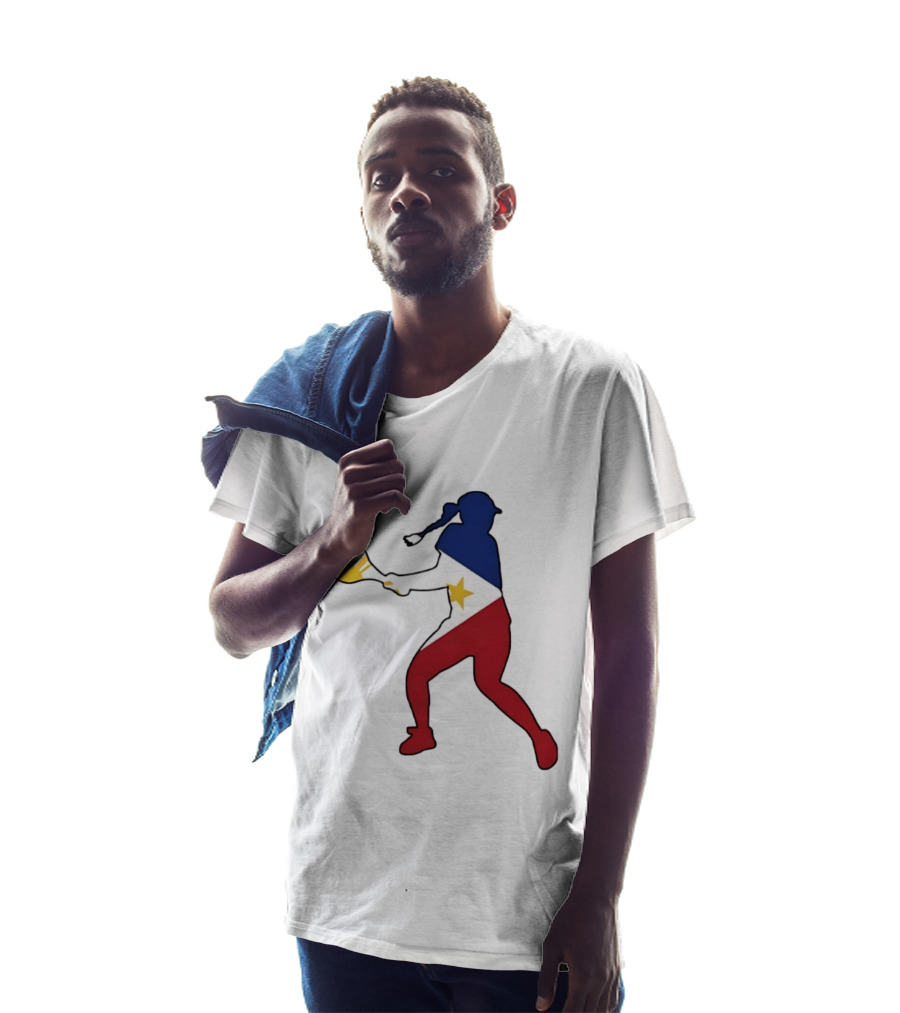 Alexandra Eala Tennis Player Silhouette Philippines Flag T-Shirt