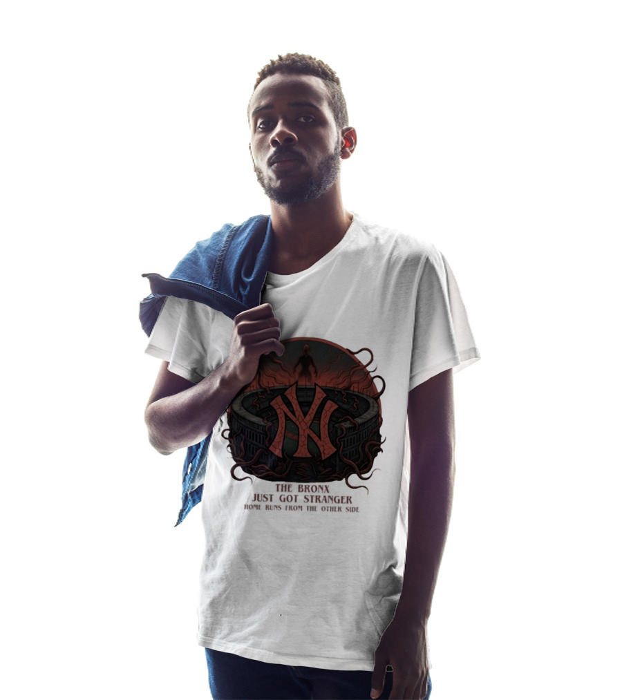 Yankees Stranger Things Mashup The Bronx Just Got Stranger Home Runs Other Side T-Shirt