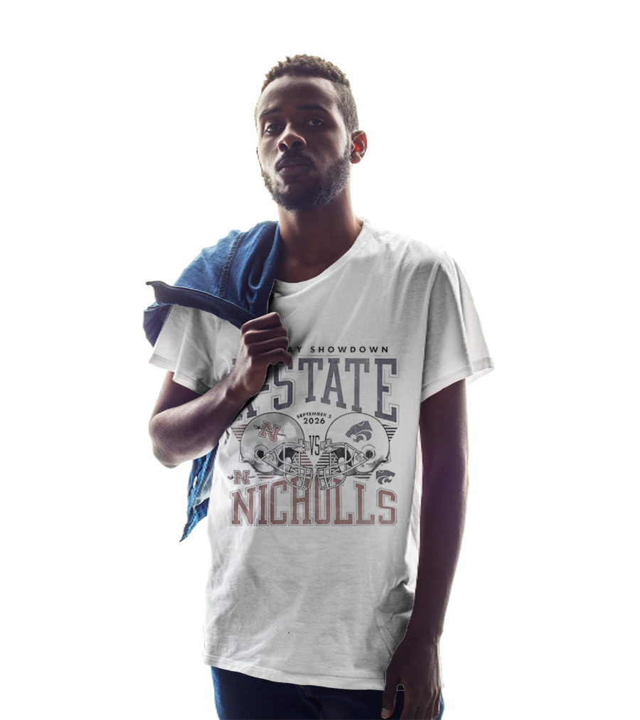 K State Gameday Showdown 2026 Vs Nicholls Helmets T-Shirt