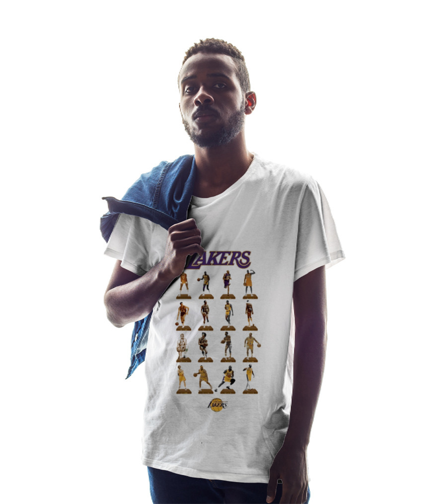 Lakers Basketball Legends Figurines Collectible Moment T-Shirt