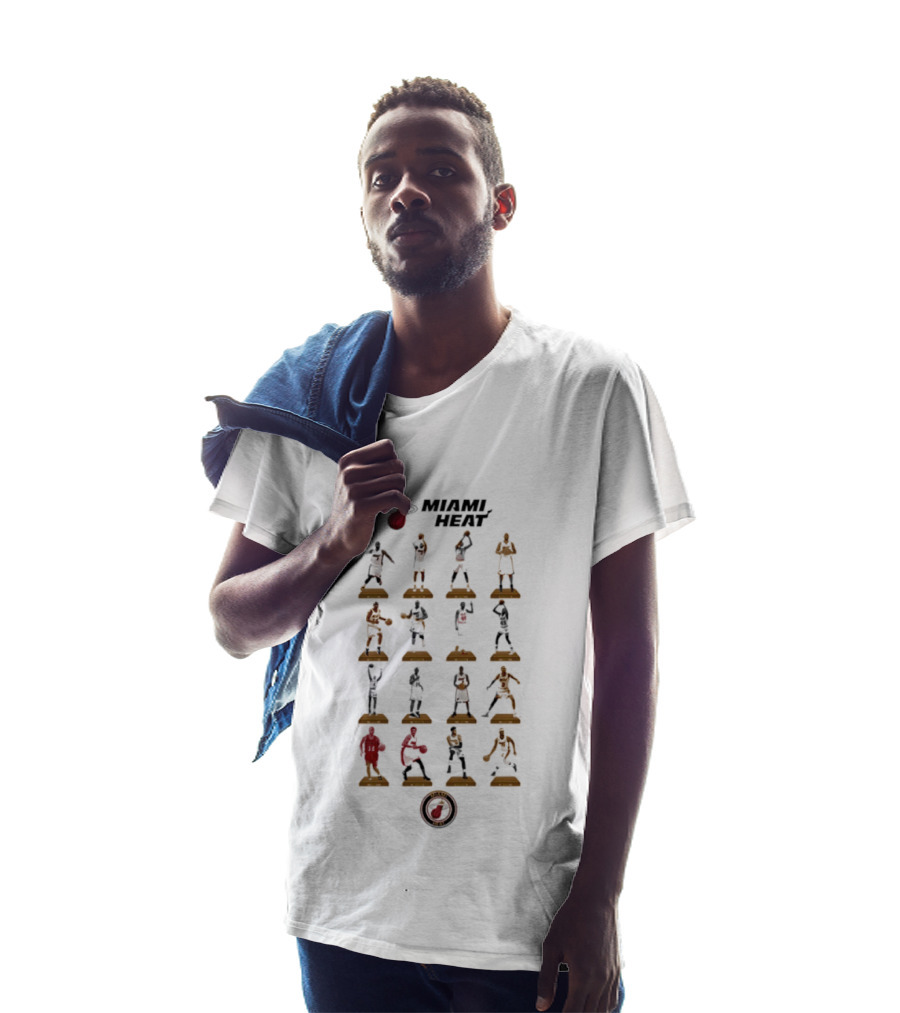 Miami Heat Legends NBA Basketball Icons Hall Of Fame T-Shirt
