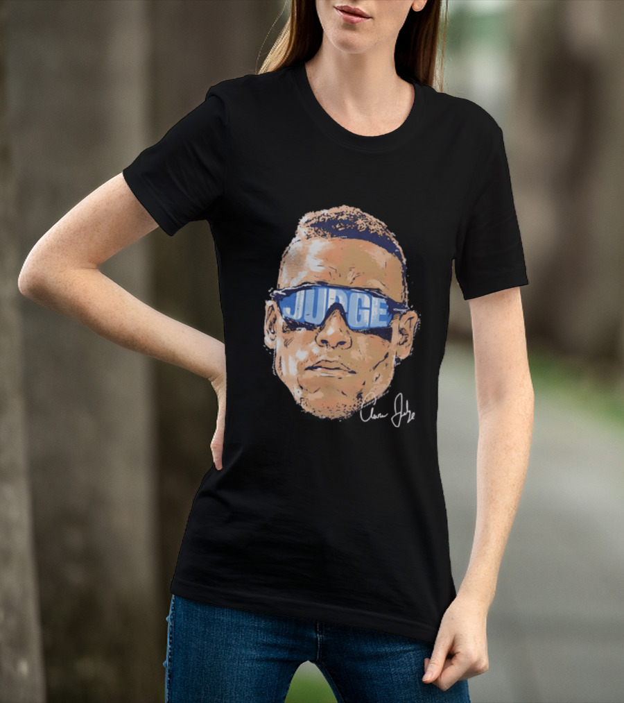 Aaron Judge New York Yankees Iconic Swag Judge Sunglasses T-Shirt