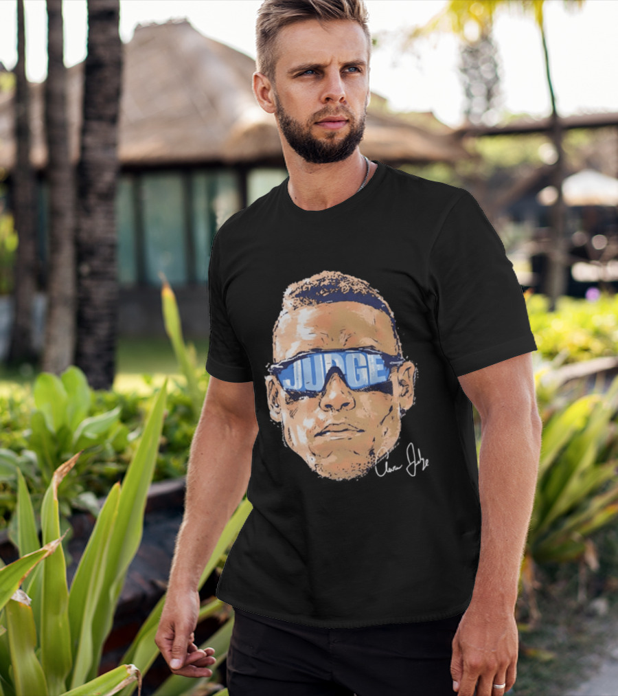 Aaron Judge New York Yankees Iconic Swag Judge Sunglasses T-Shirt