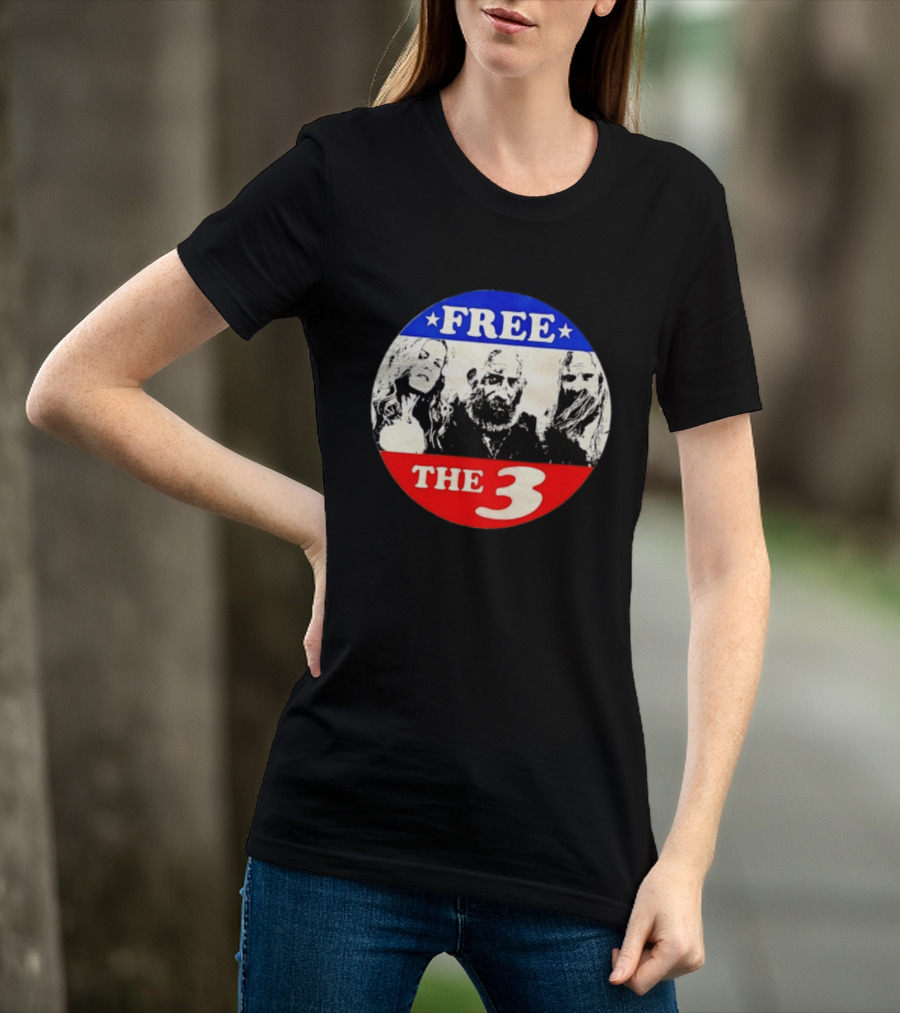 Rob Zombie Free The 3 From Hell Horror Movie T-Shirt