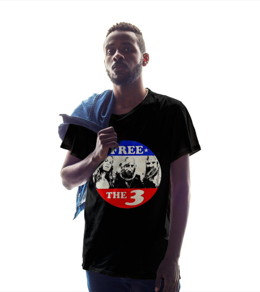 Rob Zombie Free The 3 From Hell Horror Movie T-Shirt