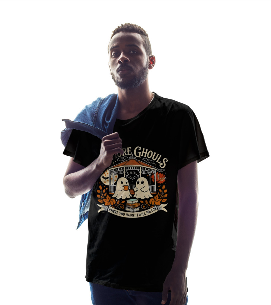Gilmore Ghouls Where You Haunt I Will Follow Coffee Ghosts Halloween T-Shirt