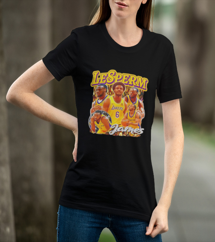 LeSperm James Lakers 90s Bootleg T-Shirt