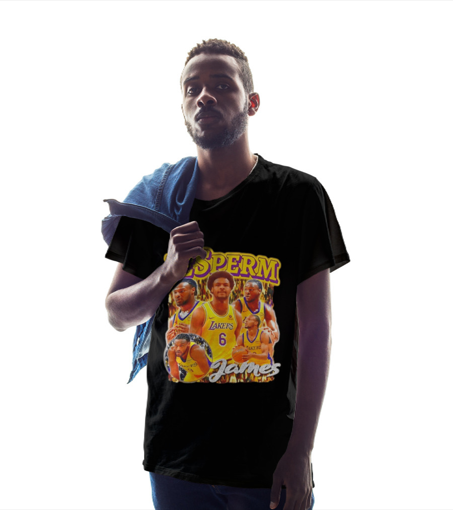 LeSperm James Lakers 90s Bootleg T-Shirt