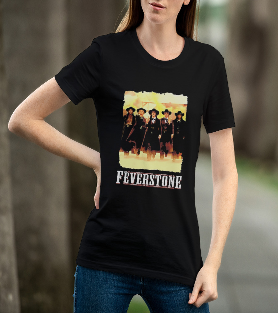 Indiana Fever Feverstone Meme Team Members In Old West T-Shirt