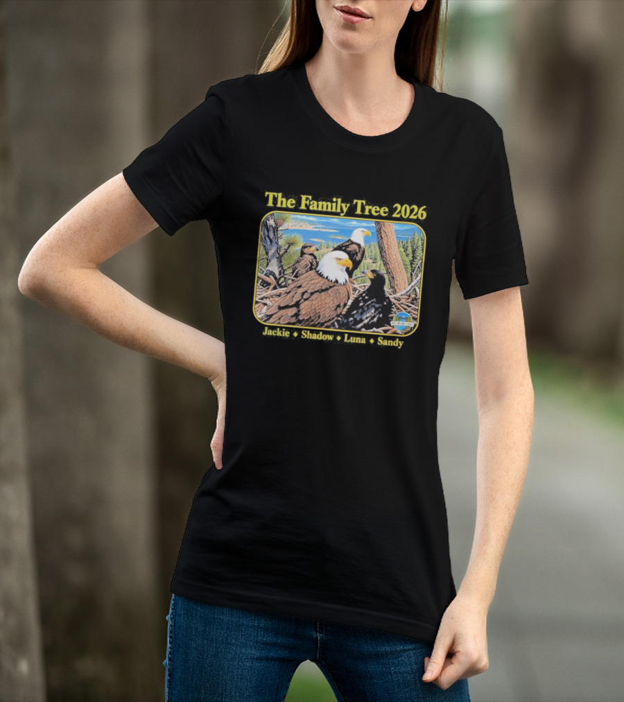 The Family Tree 2026 Jackie And Shadow Jackie The Eagle Big Bear Lake T-Shirt