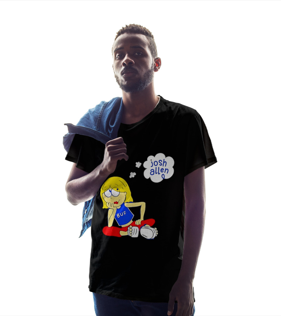BUF Girl Thinking About Josh Allen Buffalo Bills T-Shirt