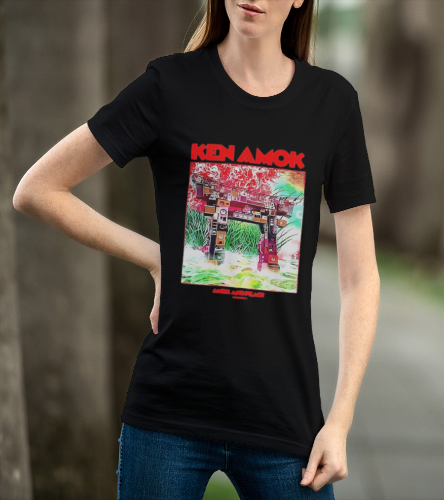 Ken Amok Amok And Peace Speaker Torii Technicolor Gateway T-Shirt