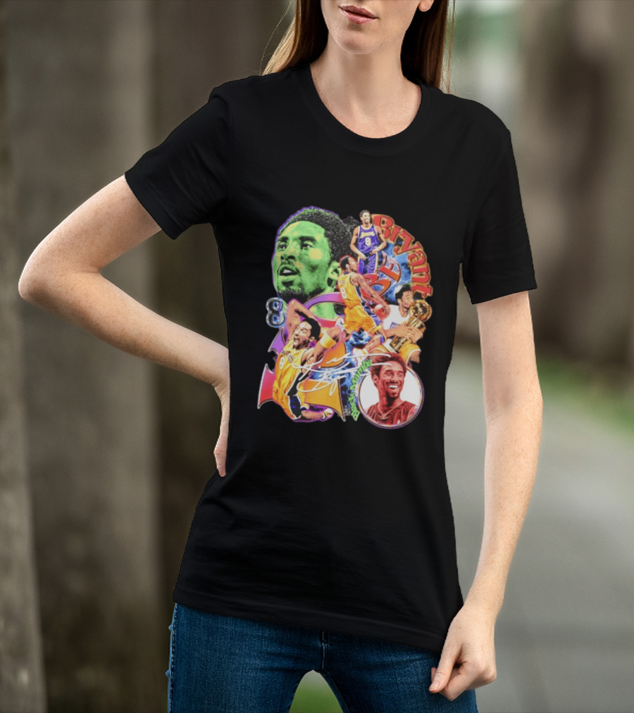 Kobe Bryant 8 Los Angeles Lakers NBA Champion Legacy T-Shirt