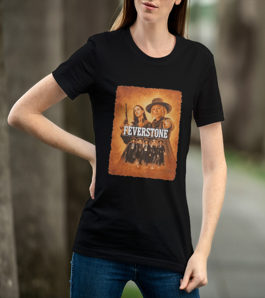 Feverstone Women In Western Style Indiana Fever Basketball T-Shirt