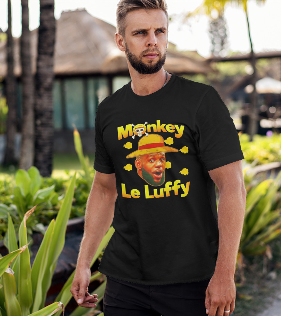 Monkey LeBron James Le Luffy Los Angeles Lakers One Piece T-Shirt