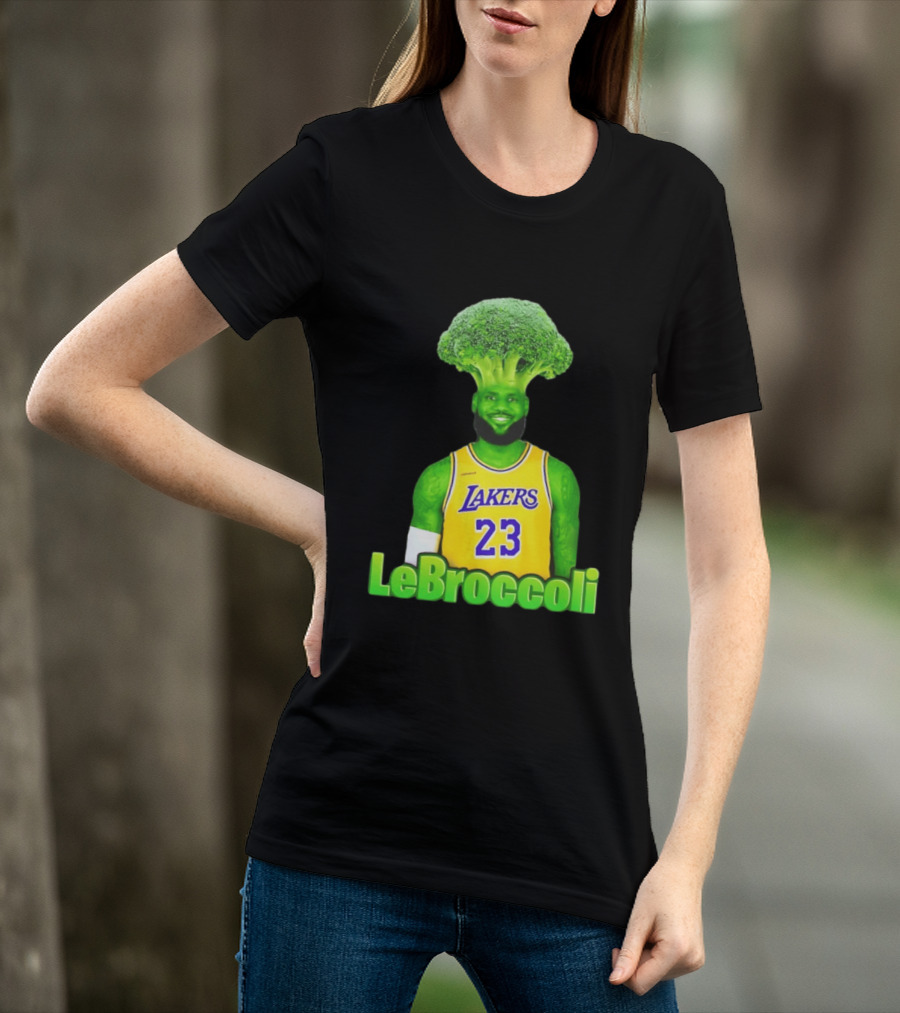 LeBron James Los Angeles Lakers LeBroccoli Lebron 23 NBA Basketball T-Shirt