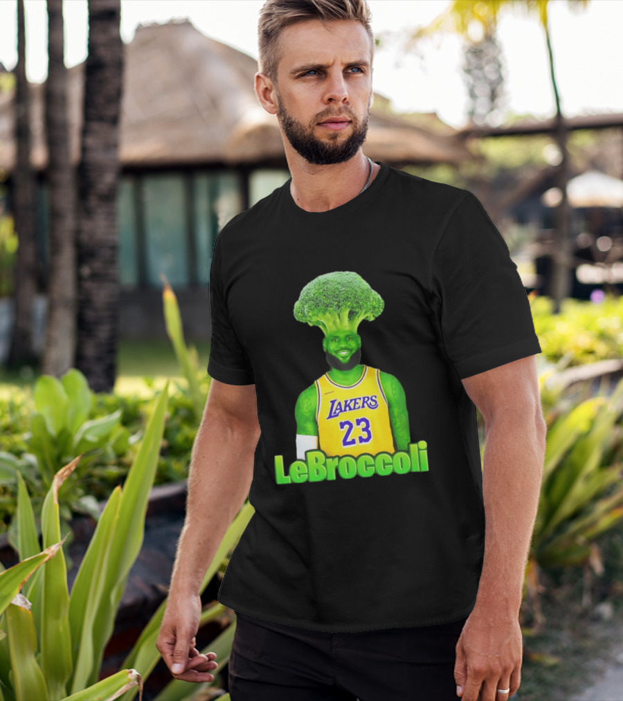 LeBron James Los Angeles Lakers LeBroccoli Lebron 23 NBA Basketball T-Shirt
