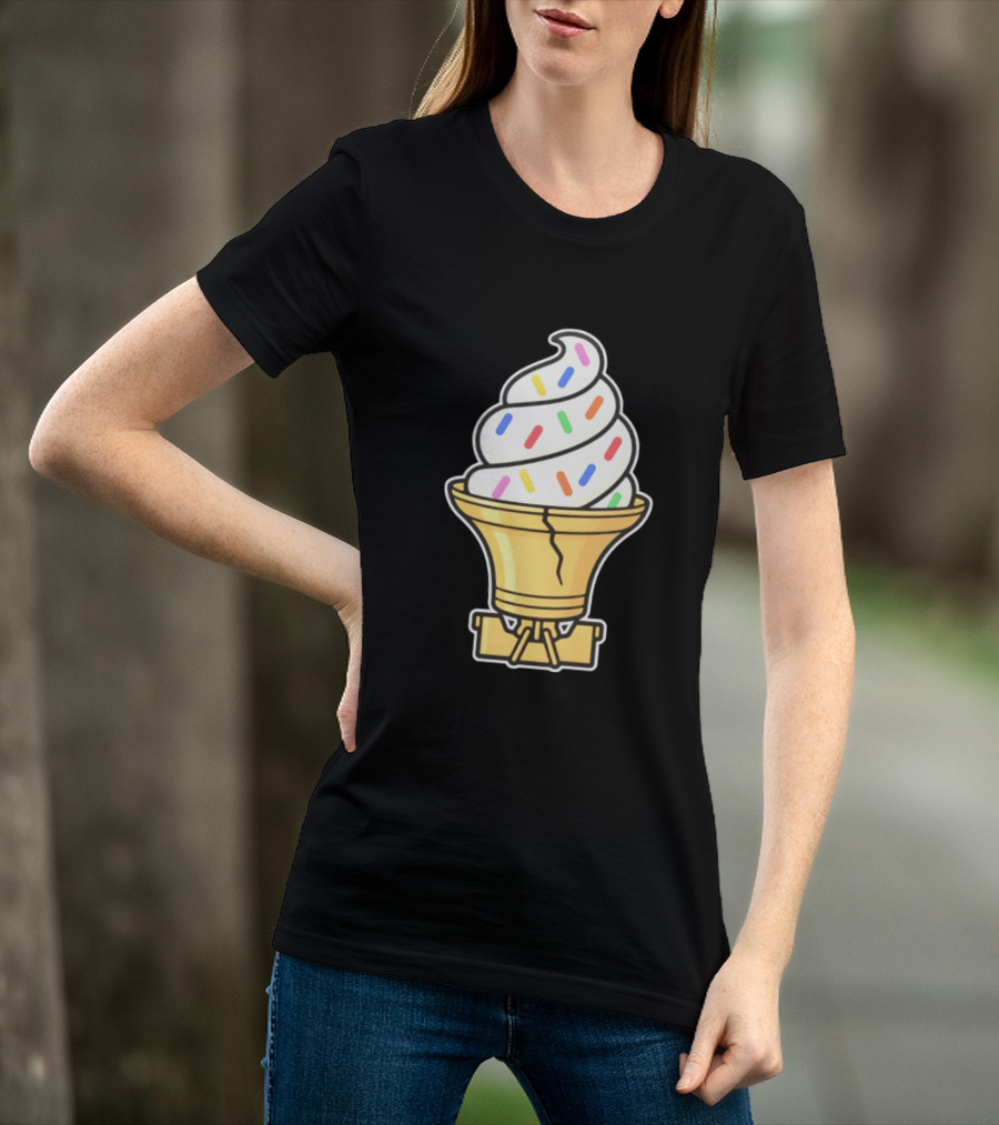 Liberty Bell Ice Cream Cone With Sprinkles Philly T-Shirt