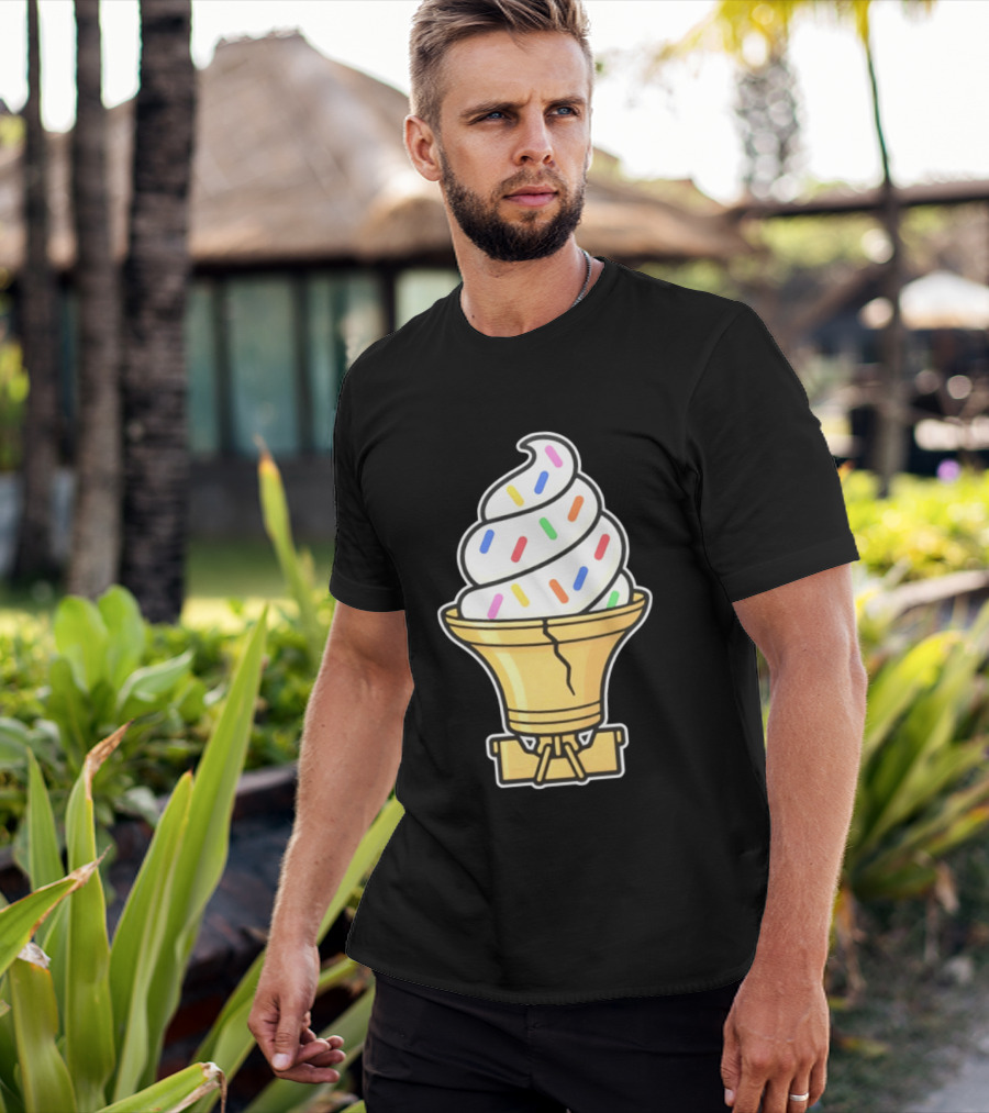 Liberty Bell Ice Cream Cone With Sprinkles Philly T-Shirt
