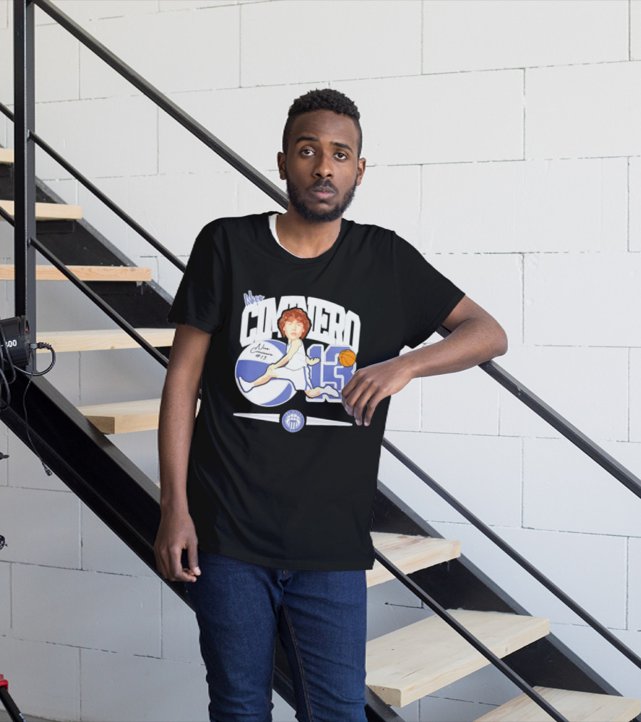 Nico Ciminero 13 Basketball Caricature Marietta College Athletics T-Shirt