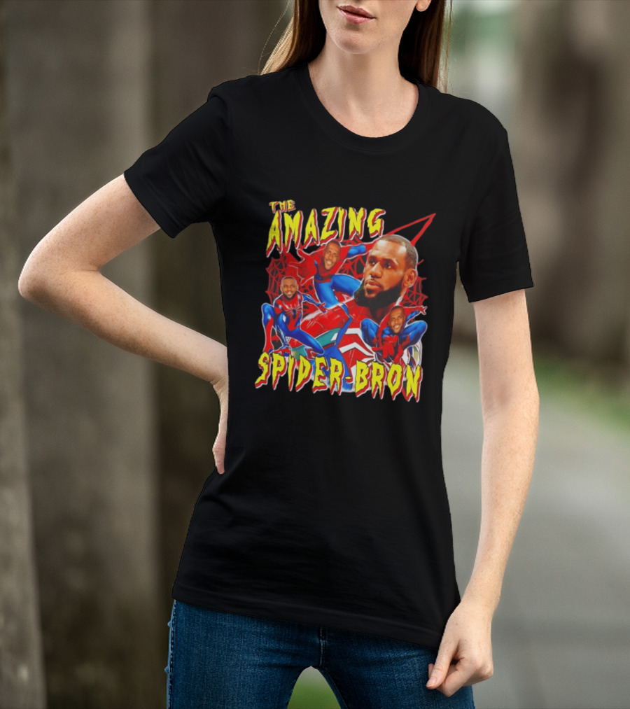 The Amazing Spider Bron LeBron James Web Slinger T-Shirt
