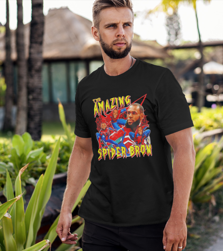The Amazing Spider Bron LeBron James Web Slinger T-Shirt