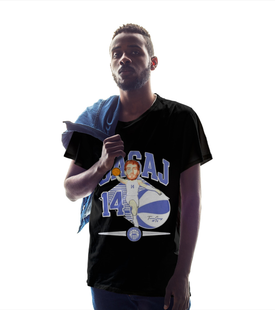 The Gasaj 14 Marietta College Athletics Basketball Caricature T-Shirt