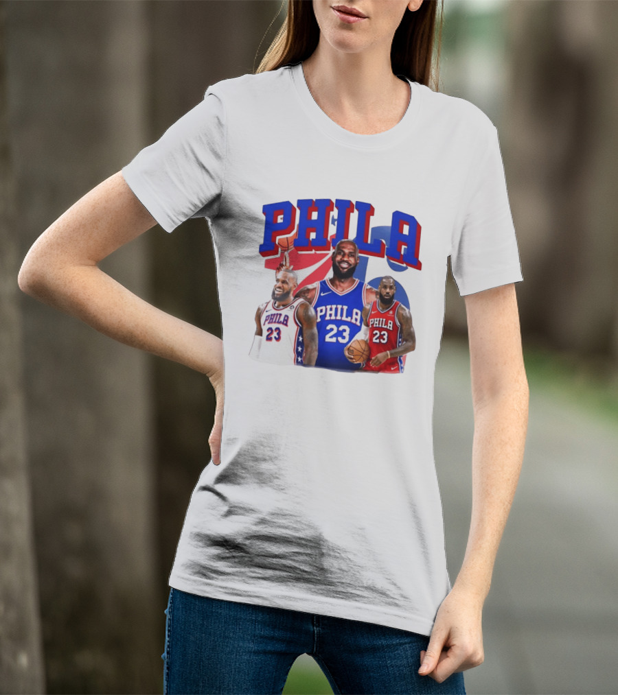 LeBron James Phila 23 Philadelphia Basketball T-Shirt