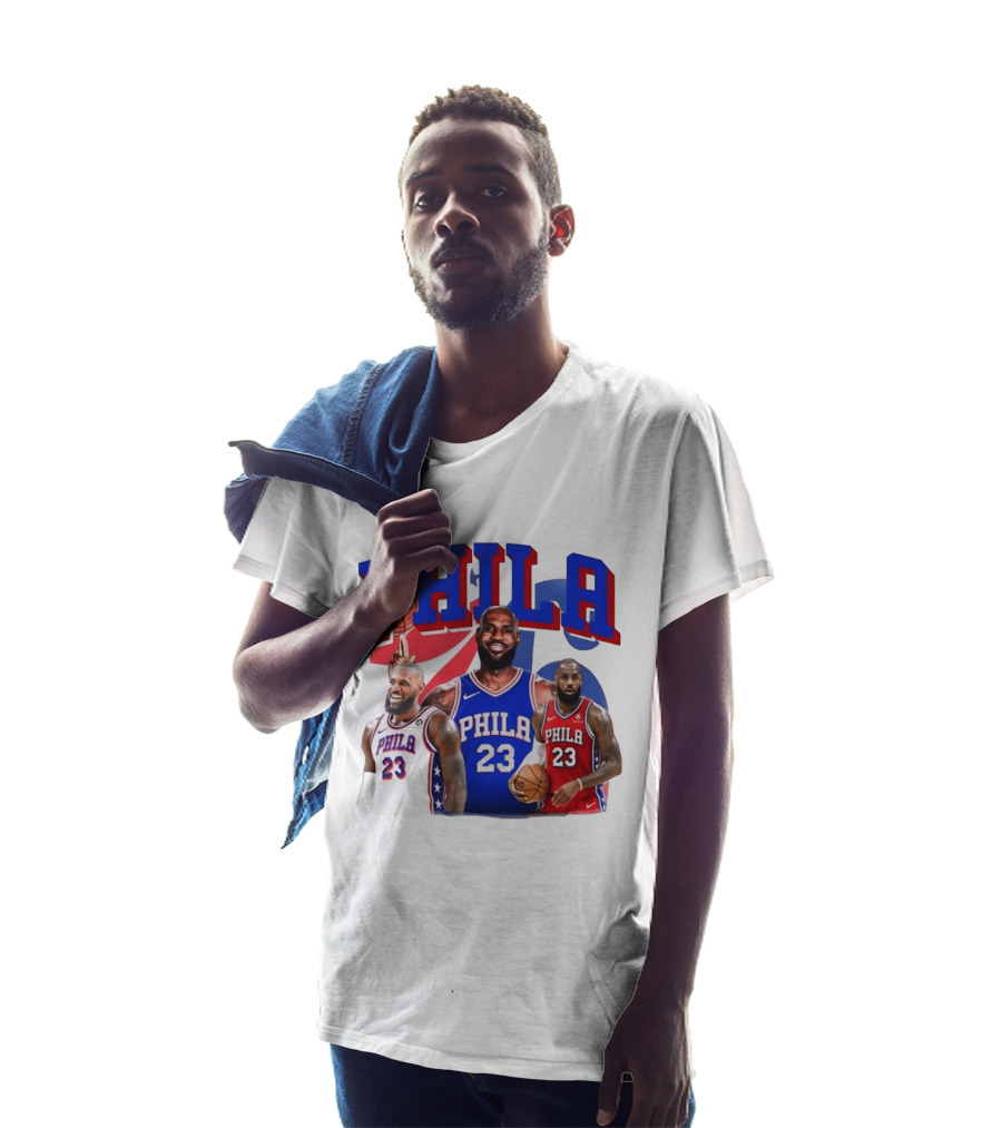 LeBron James Phila 23 Philadelphia Basketball T-Shirt