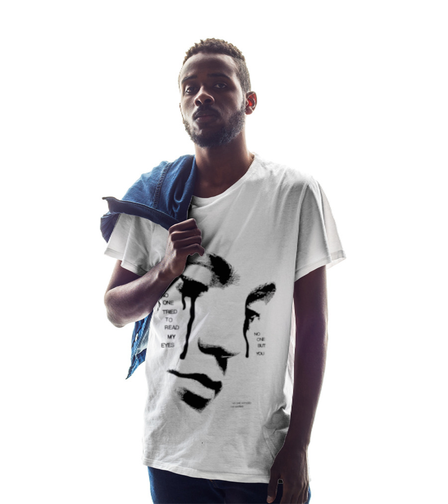 No One Tried To Read My Eyes The Marias Stylized Face T-Shirt