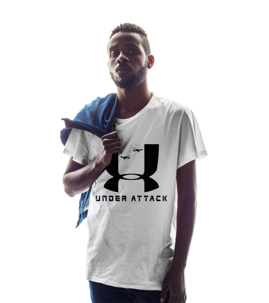 Under Attack Parody Logo With Airplanes T-Shirt