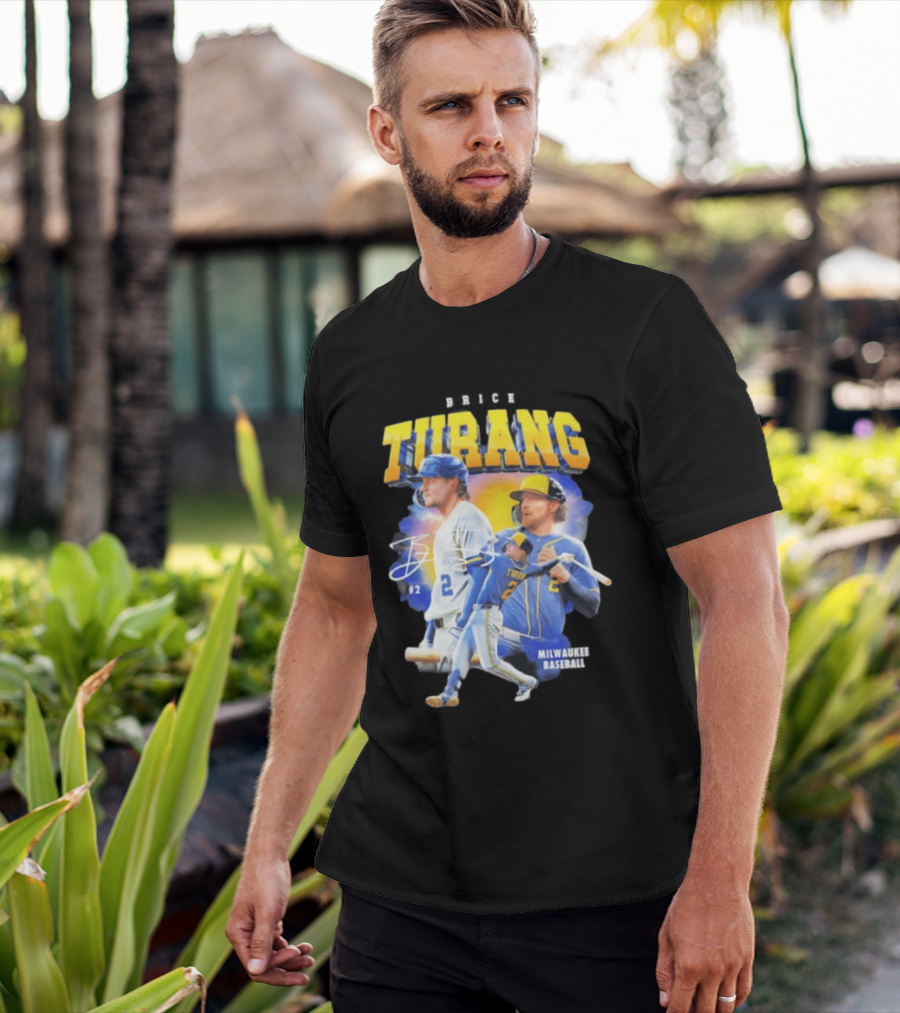 Brice Turang Milwaukee Brewers Baseball #2 T-Shirt