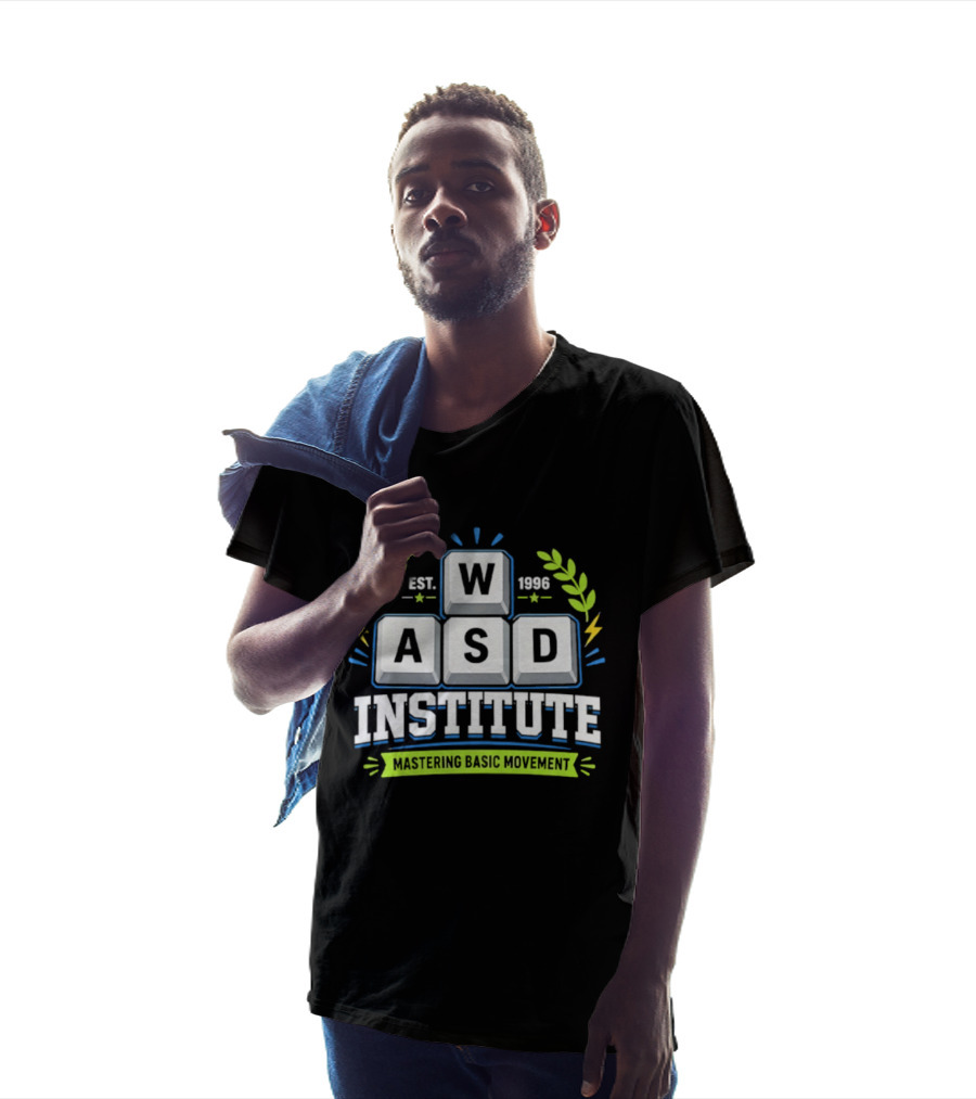 WASD Institute Est 1996 Mastering Basic Movement Keyboard Keys T-Shirt