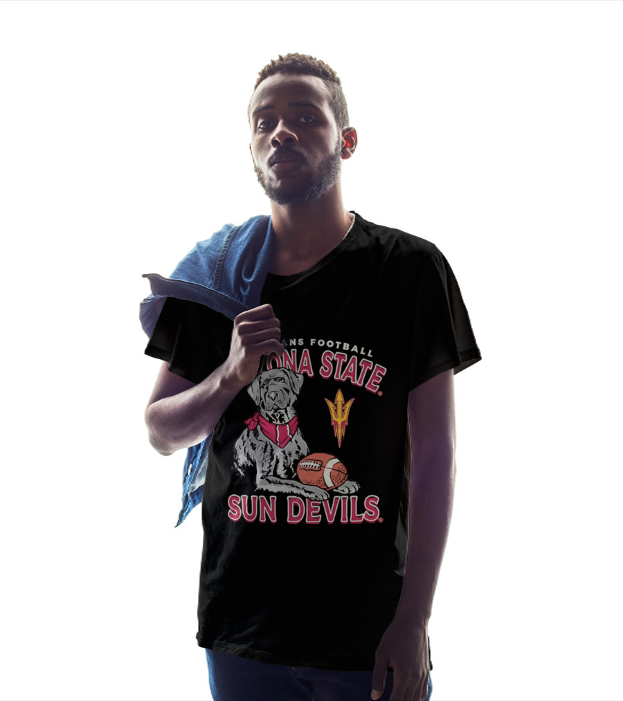 Fall Means Football Arizona State Sun Devils Mascot With Football T-Shirt