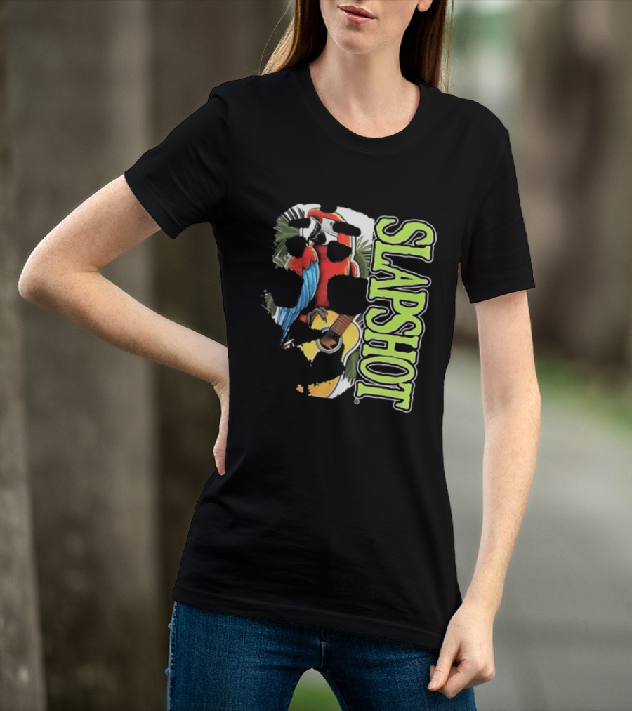 SLAPSHOT Parrot Wasting Away Boston Massachusetts 1985 2026 Two Sided T-Shirt