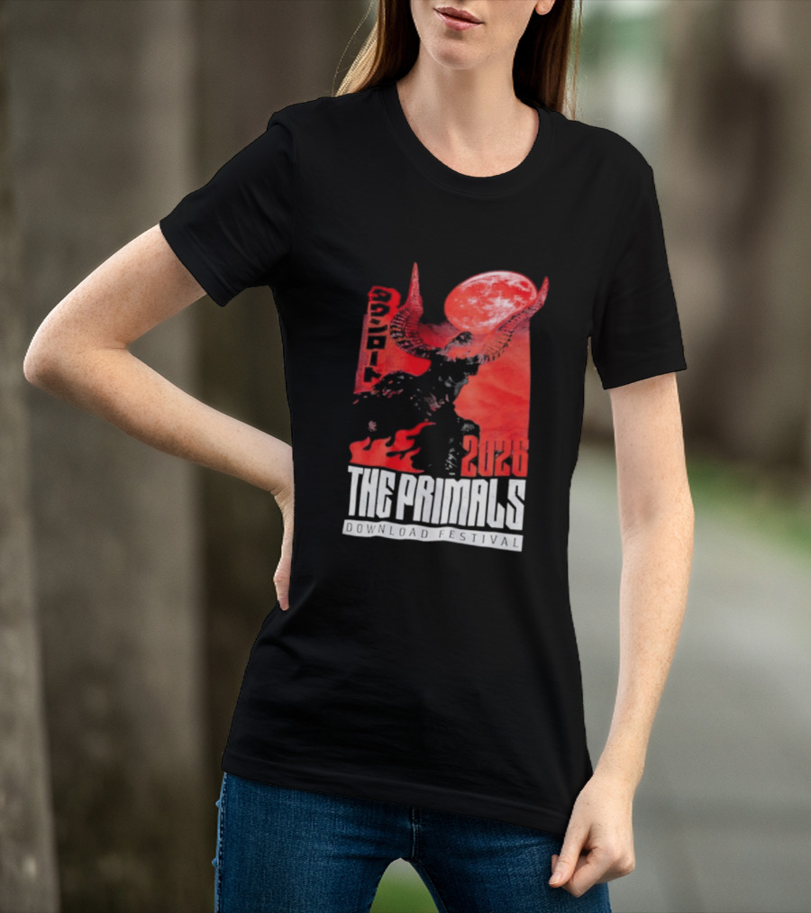 The Primals Download Festival 2026 Blood Moon 1312 Red Horns T-Shirt