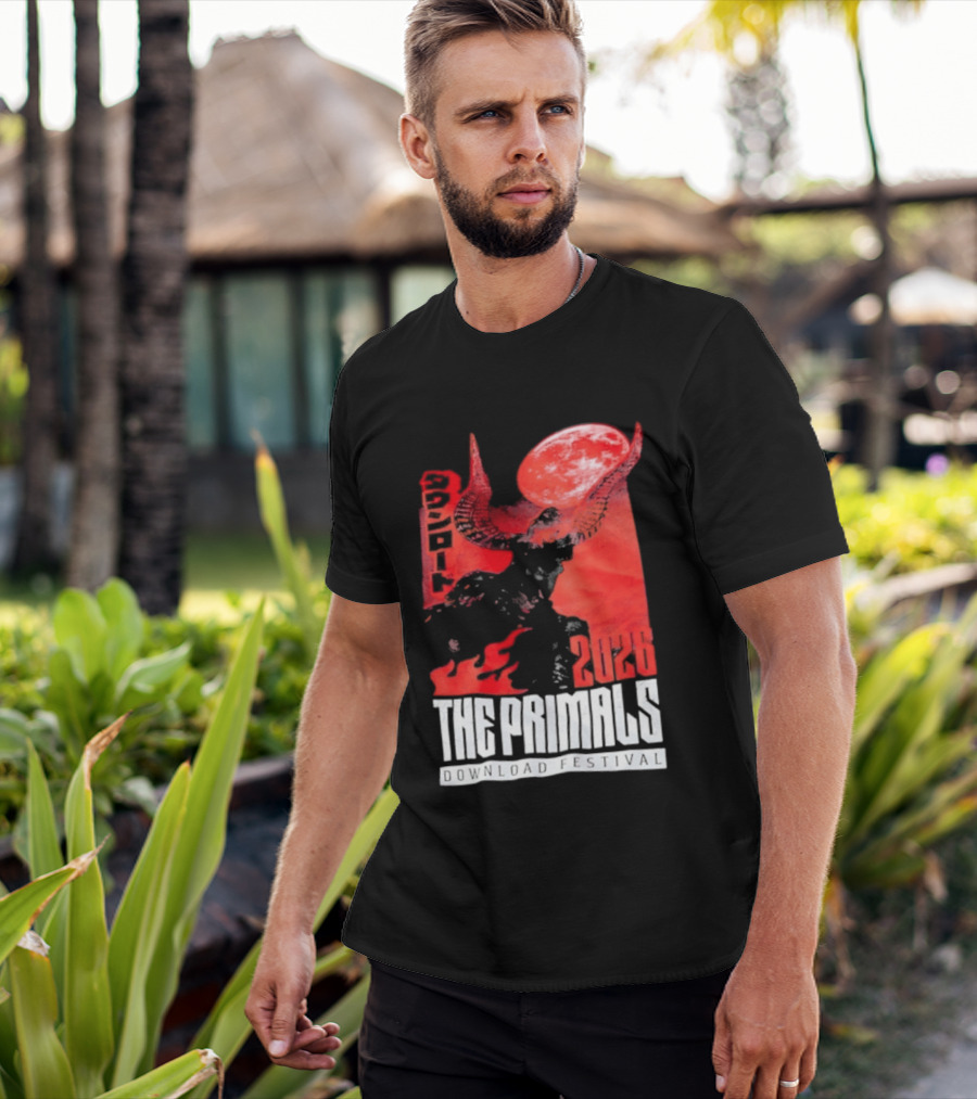 The Primals Download Festival 2026 Blood Moon 1312 Red Horns T-Shirt