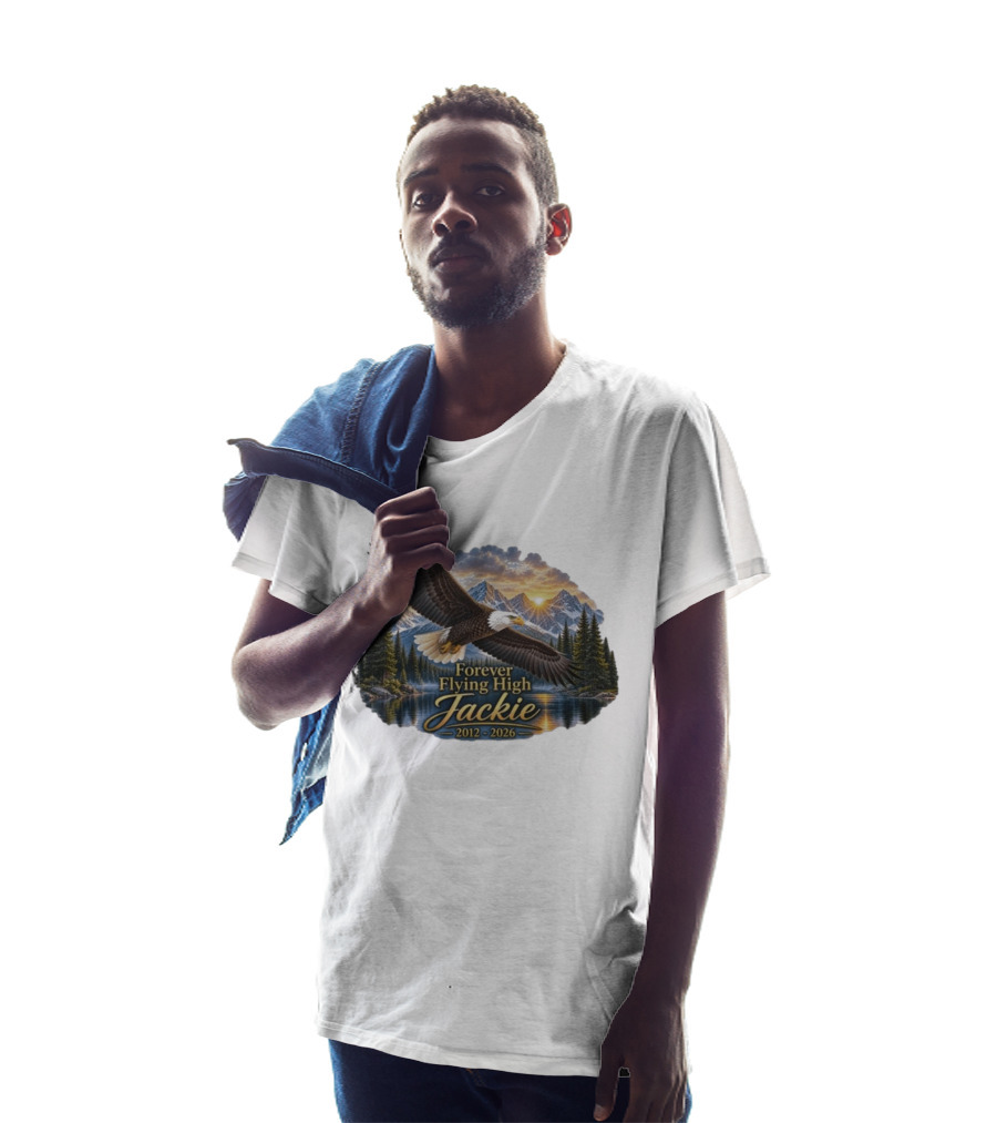 Forever Flying High Jackie Bald Eagle 2012 2026 Majestic Mountain Landscape T-Shirt