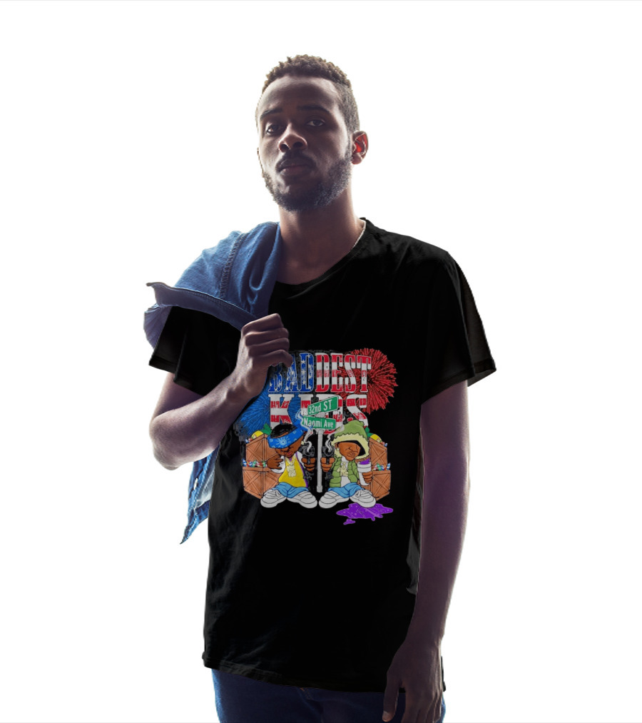 Baddest Kids 32nd St Naomi Ave Streetwear Adam22 Jaden Newman T-Shirt